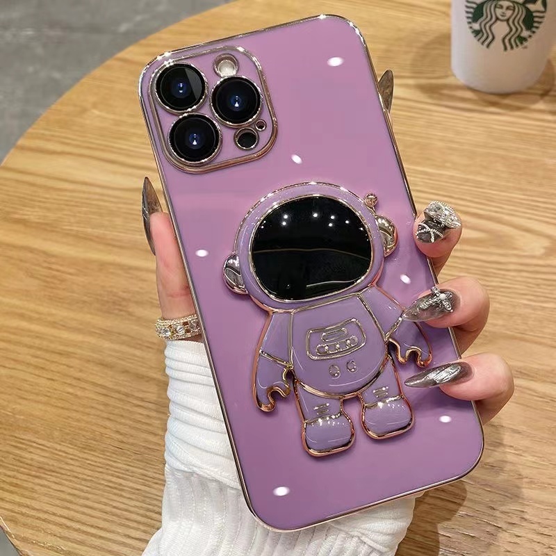 เคส สำหรับ รุ่น Realme C61 C63 C65 C67 11 X Note 50 Note 60 นักบิน อวกาศ ขาตั้ง ฝาหลัง แบบนิ่ม น่ารัก