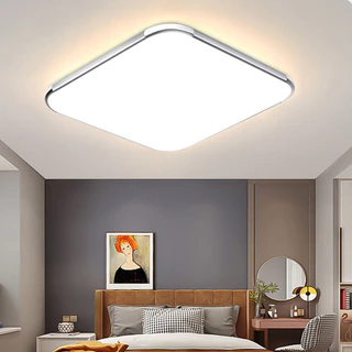 ไฟเพดาน LED รีโมท หรี่แสงได้ โคมไฟเพดานบ้าน ห้องนอน ห้องนั่งเล่น ดีไซน์โมเดิร์น บางเบา ติดตั้งง่าย
