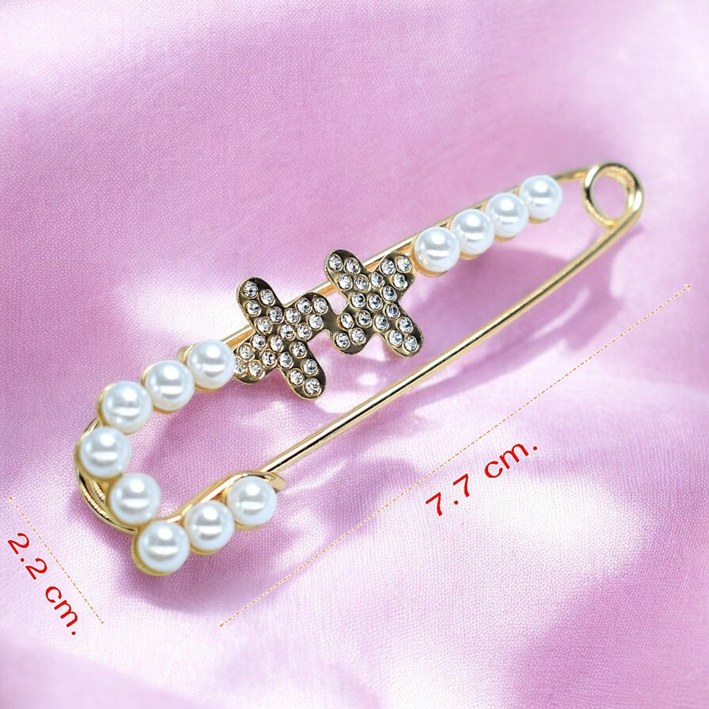 เข็มกลัดใหญ่ กลัดเสื้อสเวตเตอร์ ผ้าพันคอ เข็มกลัดกางเกง เข็มกลัดเสื้อ เข็มกลัด เครื่องประดับชุดสตรีอุปกรณ์เสริม - รูปที่ 3