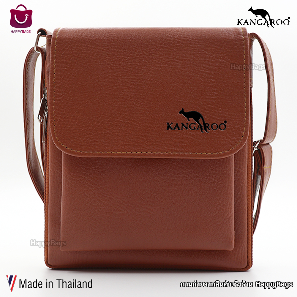กระเป๋าสะพายข้างผู้ชาย จิงโจ้ Kangaroo แท้ ทรงSlim (ร้านไทย สินค้ามีพร้อมส่ง)