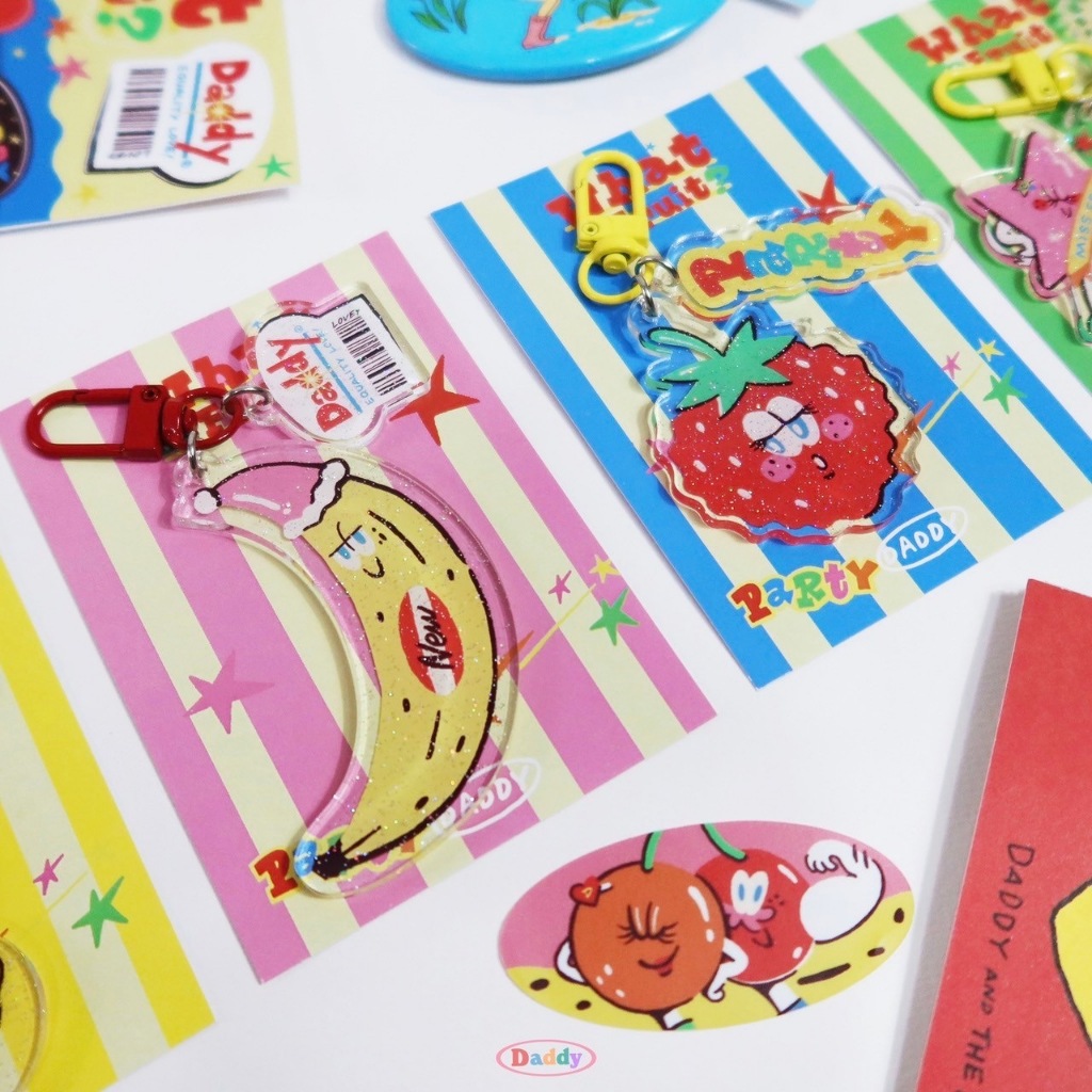 DADDY | What The Fruit Keychain พวงกุญแจลายผลไม้ สุดน่ารัก ราคา ถูกที่สุด ดีลบีเคเค แกลเลอรีภาพที่ 5