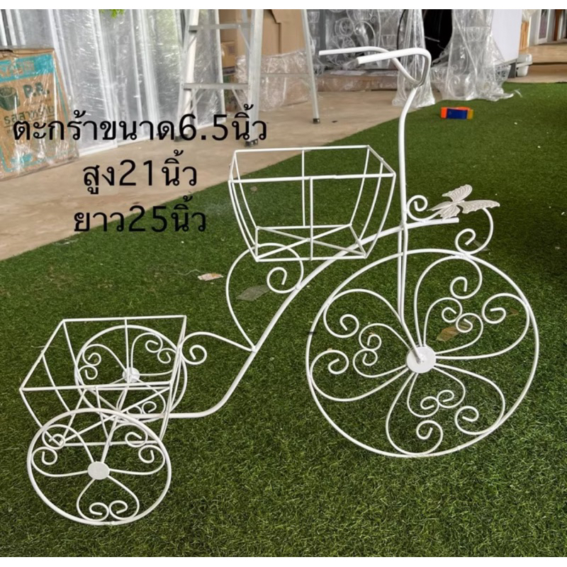 จักรยาน 3 ตะกร้าเหลี่ยม 3ตะกร้ากลม จักรยานแต่งสวน
