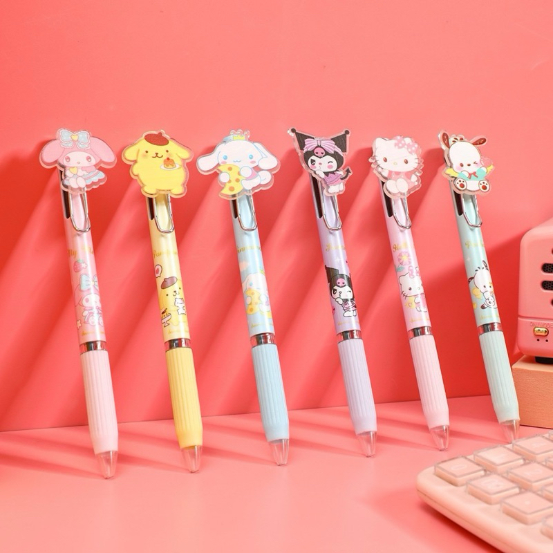 พร้อมส่ง ปากกา 3 สี ลาย Sanrio คุ้มมากซื้อ1ได้ถึง3