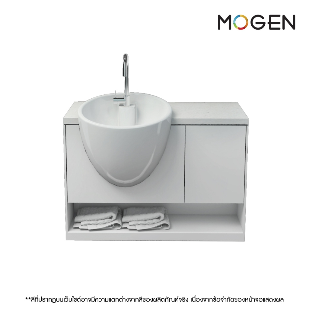 MOGEN อ่างล้างหน้าเซรามิค พร้อมตู้เฟอร์นิเจอร์ LF1090D - LF1090B