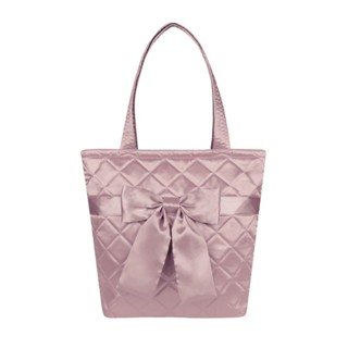 NaRaYa กระเป๋าสะพายไหล่หน้าโบว์ผ้าซาติน รุ่น 200