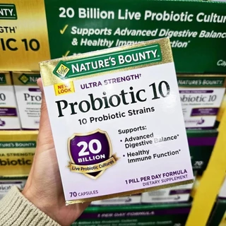 Nature’s Bounty Ultra Strength 20 Billion Probiotic 70 Capsules
