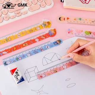 ไม้บรรทัดวัด ไม้บรรทัดนักเรียน ลายการ์ตูน ขนาด15 ซม. ไม้บรรทัดงอได้ เครื่องเขียน อุปกรณ์การเรียน น่ารักBS36