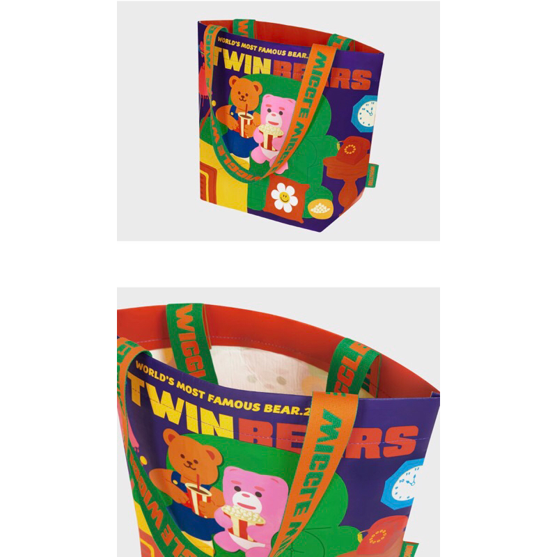 ✅ ขายดี Wiggle Wiggle x Bellygom Reusable Shopper Bag S กระเป๋าช้อปปิ้ง