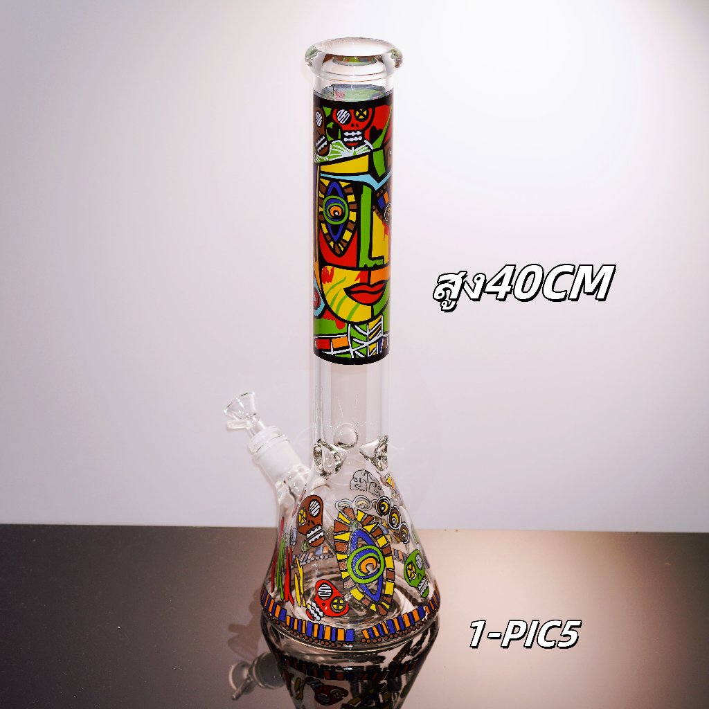 บ้องแก้ว 40CM50CM บ้องแก้วใหญ่ หลอดแก้ว หนา5-7มิล บ้อง ขนาดใหญ่ หลอดวิทยาศาสตร์ Glass Bong อุปกรณ์คร