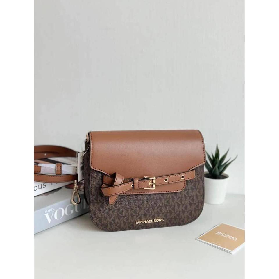 Michael Kors Emilia Small Leather Crossbody Bag