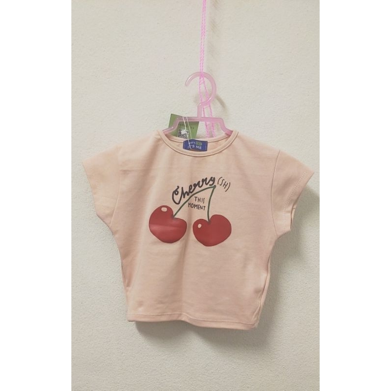 **ส่งต่อ** เสื้อยืดครอป (สีชมพูพีชอ่อน)/เชิ้ตครอปKHUNPOOOM/เสื้อยืดแขนกุดYUEDPAO