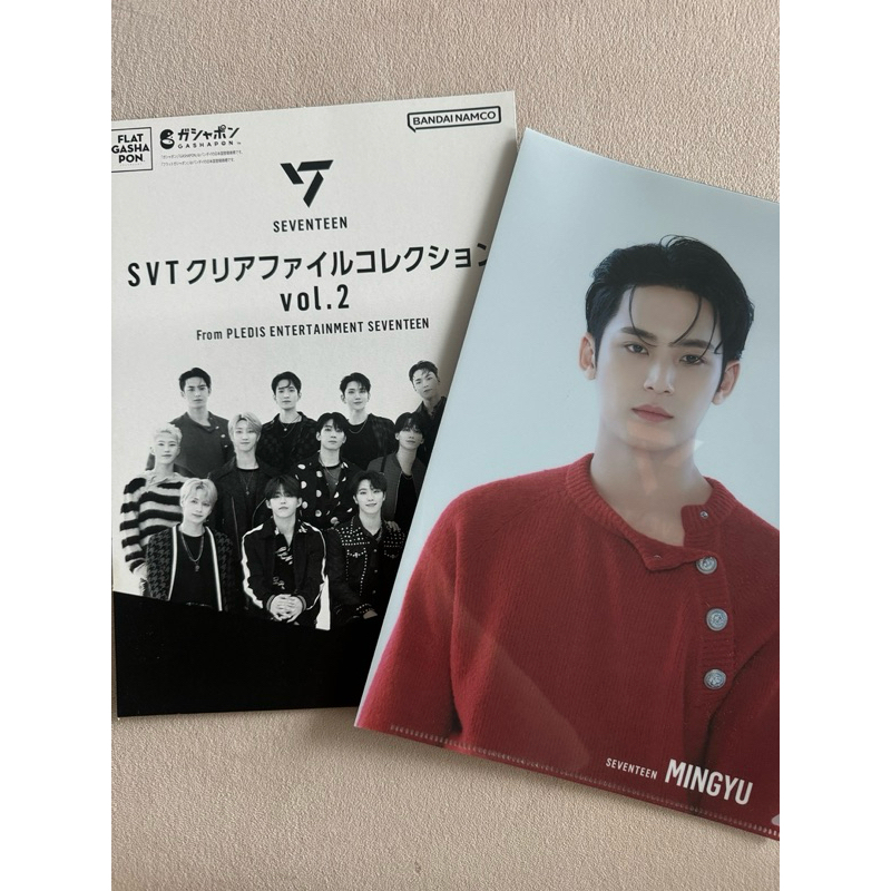 กาชาปอง แฟ้ม เซเว่นทีน seventeen flat gashapon SVT file holder