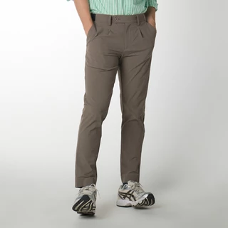 era-won กางเกง รุ่น GOLF FABRIC (065 V.9) ทรงกระบอกเล็ก ขาเต่อ เอวยางยืด สี Brown