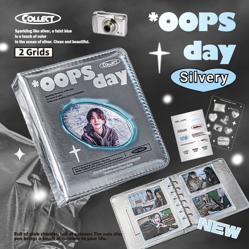 ขายร้อน Y2K 40/80 ช่องหนัง Hollow Photocard ผู้ถือ Kpop อัลบั้มภาพ Mini Collection Book Photo Display Storage Book