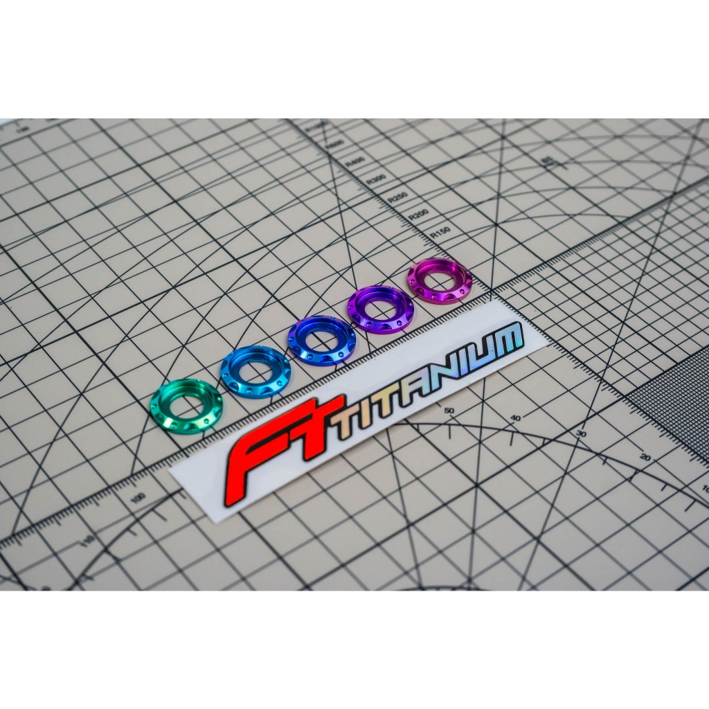 แหวนรองไทเทเนียม  M6 M8 M10