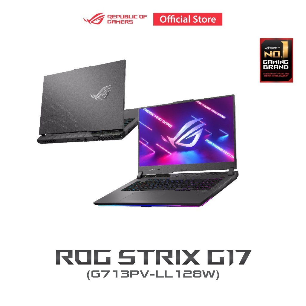ASUS ROG Strix G17 2023 (G713PV-LL128W) 17.3" WQHD (2560x1440), AMD R9-7940HX,16GB DDR5,1TB SSD,RTX4
