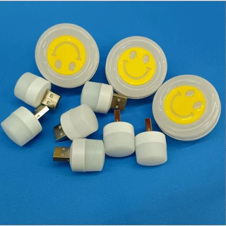 โคมไฟกลางคืน LED รูปหน้ายิ้ม ขนาดเล็ก ประหยัดพลังงาน ใช้ง่าย ชาร์จ USB สําหรับเด็ก ตั้งแคมป์กลางแจ้ง
