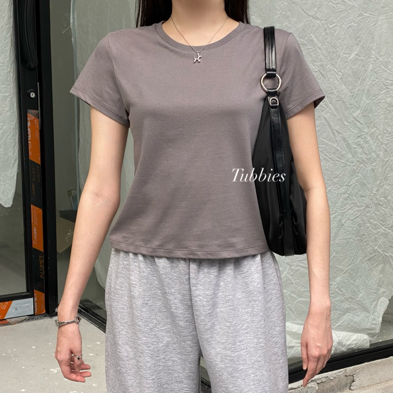 Tubbies | Daily Baby Tee เสื้อยืด เสื้อเบบี้ที เสื้อbaby tee ไซส์เล็ก-ใหญ่ สาวอวบใส่ได้ คอตตอน100% งานไทย💯คอกลม แขนสั้น - รูปที่ 6
