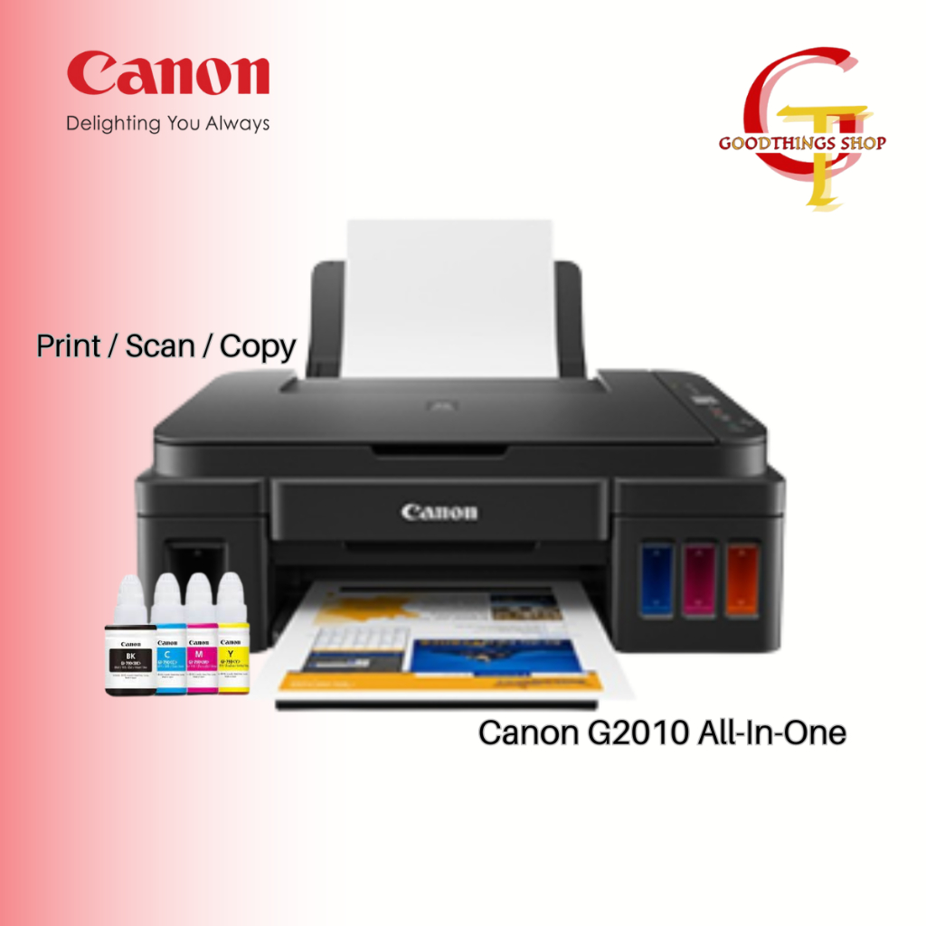 เครื่องปริ้นเตอร์ Canon Pixma G2010 พร้อมหมึกของแท้ 100% รับประกันศูนย์ Canon Thailand