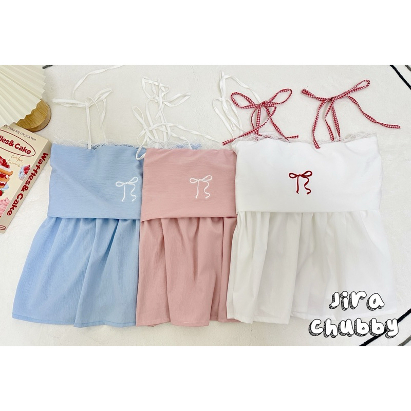 เสื้อสายเดี่ยว สายเดี่ยวสาวอวบ อก40-50นิ้ว Freesize