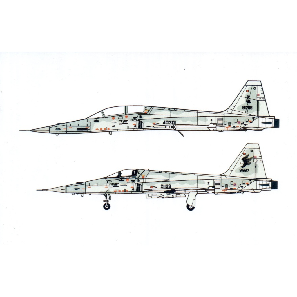 รูปลอกน้ำ DECAL SAIMSCALE สเกล 1/48 F-5E/F (e-3 standard) TIGER II ROYAL THAI AIR FORCE