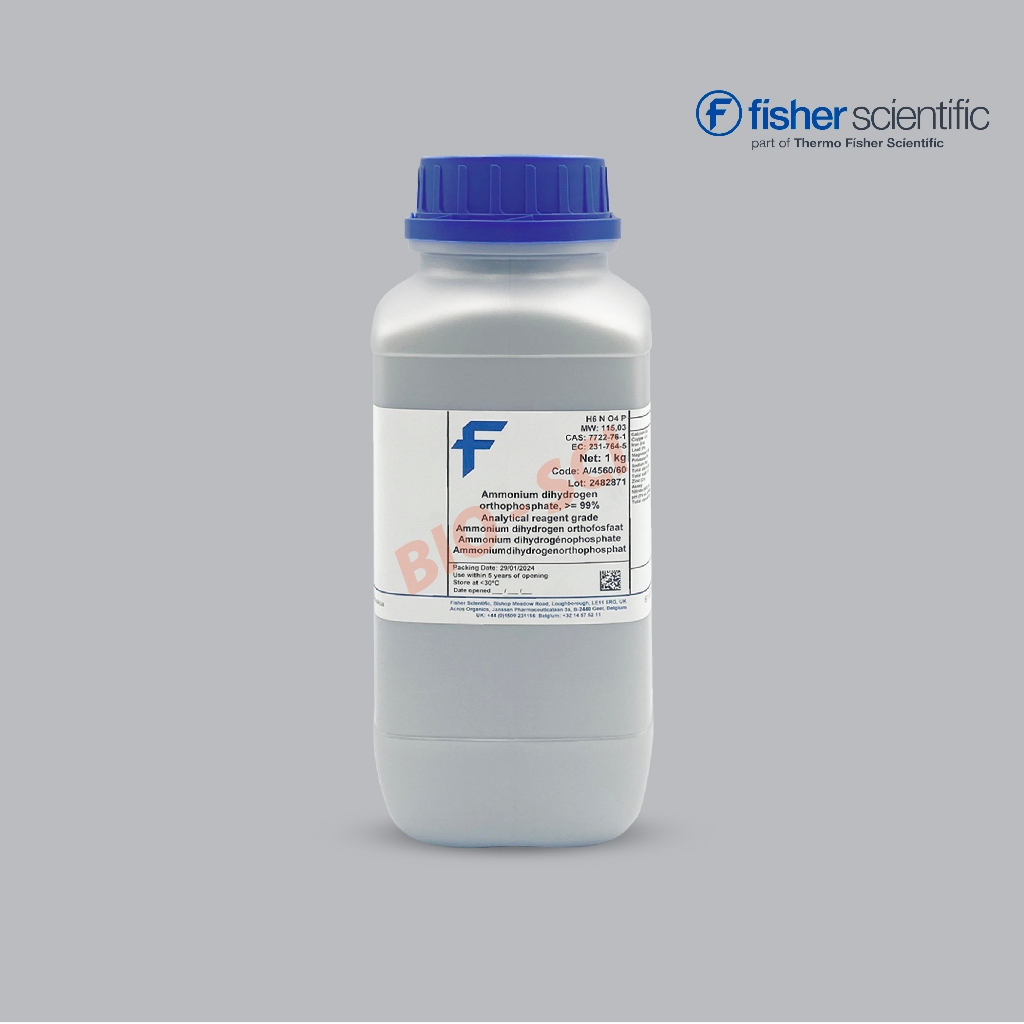 Ammonium dihydrogen phosphate, 99+%, for analysis (Fisher Chemical™) *รบกวนสอบถามสต๊อกก่อนกดสั่งซื้อ