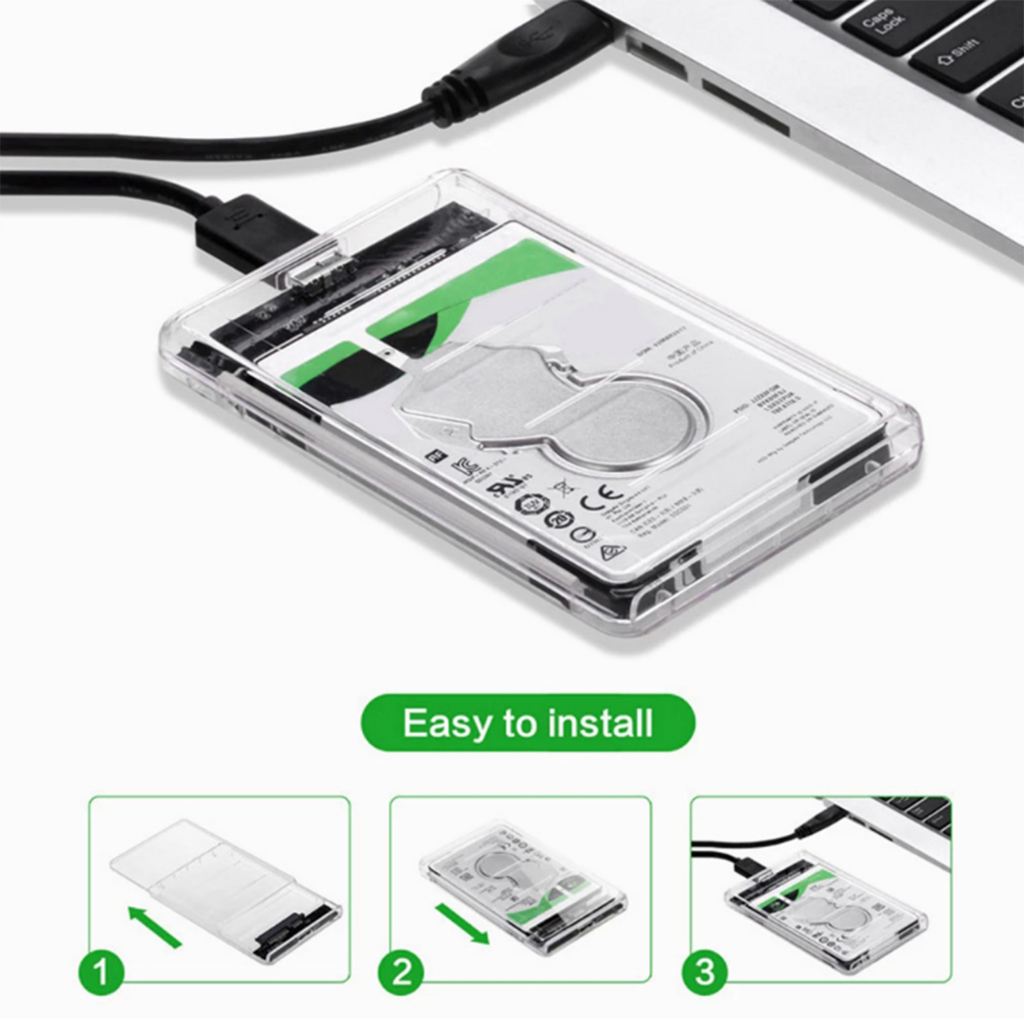 ส่งสินค้าทุกวัน กล่องใส่ HDD USB 3.0 SATA 2.5 กล่องใส่ฮาร์ดดิส ส่งถ่ายข้อมูลได้รวดเร็ว Harddisk SSD 2.5 inch USB3.0 แรง