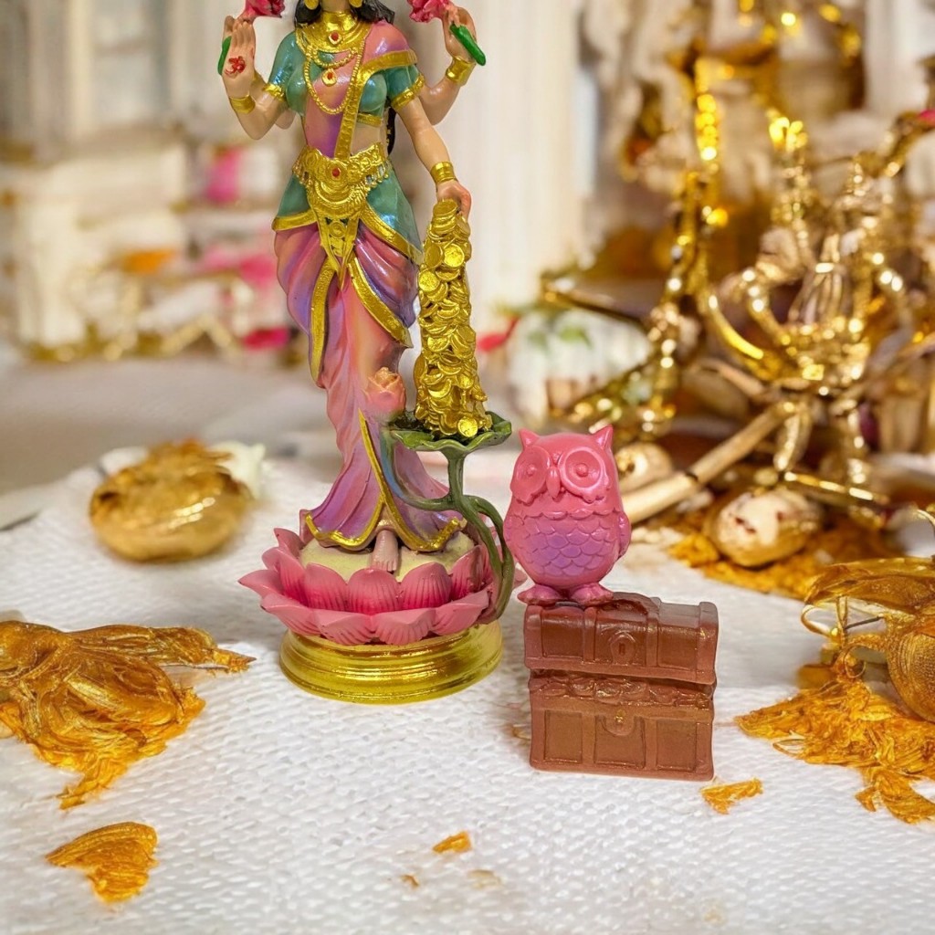 นกฮูก บริวาร พระแม่ลักษมี *ลิขสิทธิ์ของปูจา (Puja)* ถวายเสริมการเงิน เงินทองไหลมาเทมาเหมือนติดปีก
