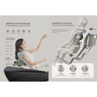 เก้าอี้นวดไฟฟ้า 𝐒𝐨𝐮𝐥 𝐒𝐞𝐧𝐬𝐞 รุ่น Series 3 เก้าอี้นวดแบบราง SL มี Body Scan นวดได้ตรงจุดทั่วร่างกาย