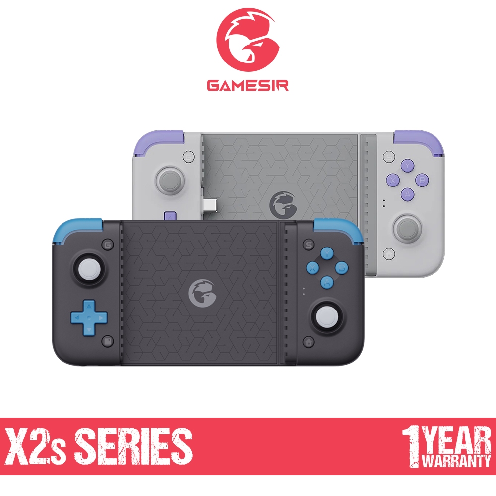 GAMESIR X2s Bluetooth & Type-C Mobile Controller จอยคอนโทรลเลอร์ Hall Effect รองรับ 110 - 168 mm