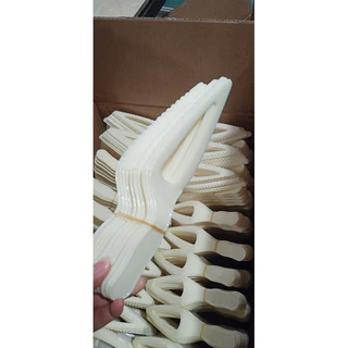 มีดตัดเค้ก มีดตัดเค้กพลาสติก มีดตักเค้ก มีดพลาสติก (100ชิ้น) สีครีม มีดตัด​เค้ก​ใช้แล้วทิ้ง 22cm