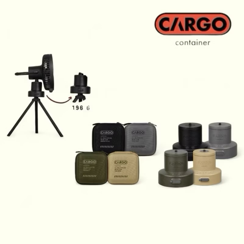 New‼️หัวสปริน สีดำ อุปกรณ์เสริมพัดลม เเคมป์ปิ้ง ตัวส่าย Cargo Container - MULTI SPIN L