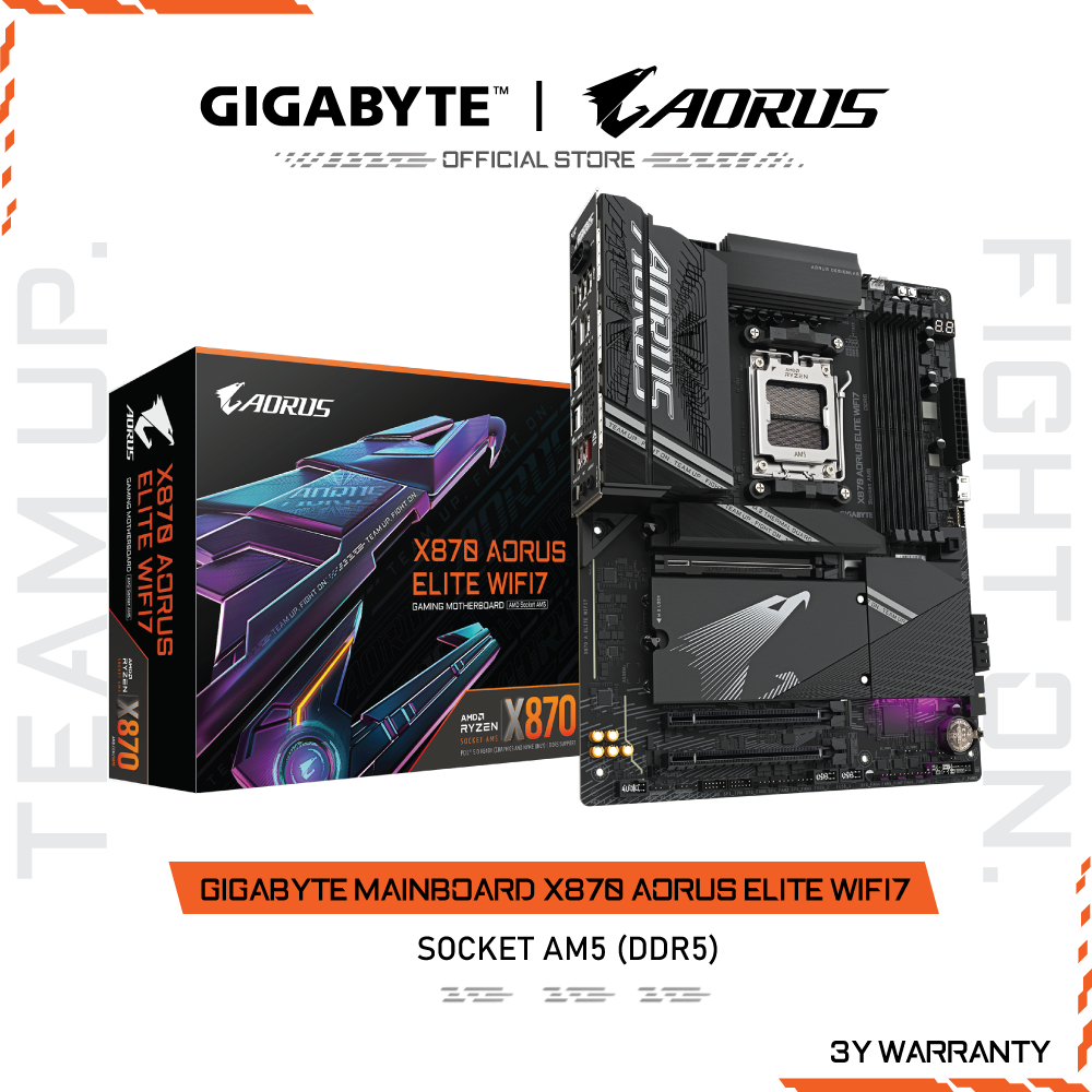 GIGABYTE MAINBOARD X870 AORUS ELITE WIFI7 เมนบอร์ด X870 A ELITE WIFI7-REV1.1