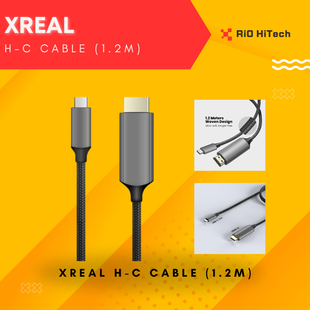 XREAL H-C Cable (1.2m) Ultra-soft, tangle-free