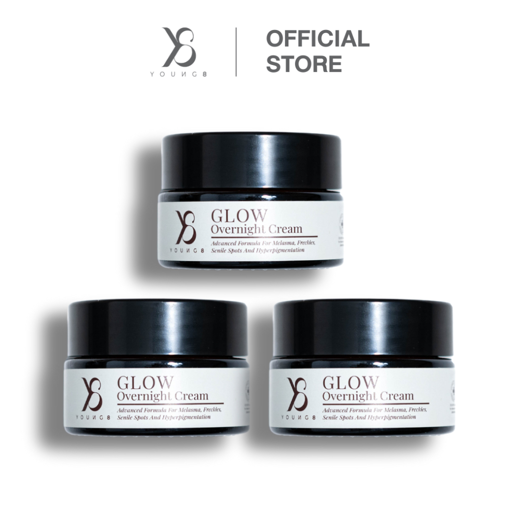 Y8 GLOW Overnight Cream ครีมบำรุงผิว ( 3 กระปุก )