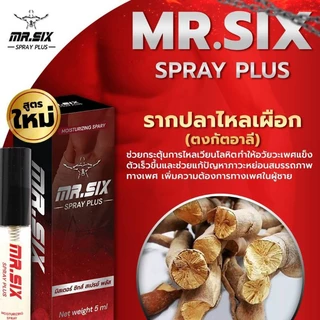 Mr.six spray plus สูตรใหม่ สเปรย์สำหรับผู้ชาย ไม่ระบุชื่อหน้ากล่องสิน