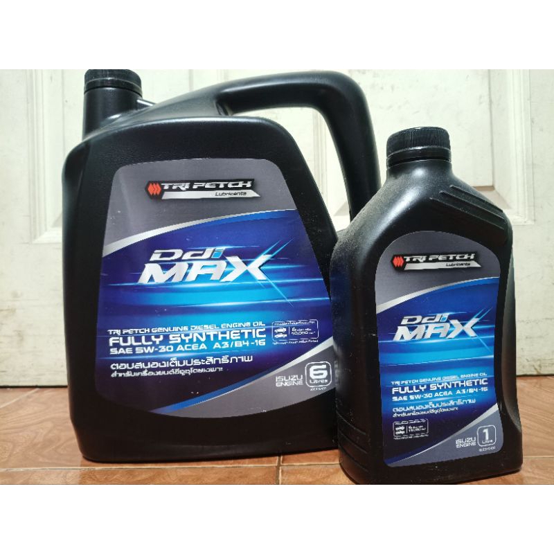 นํ้ามันเครื่องสังเคราะห์แท้ 100% Isuzu SAE 5W-30 A3/B4-16 ขนาด 7ลิตร