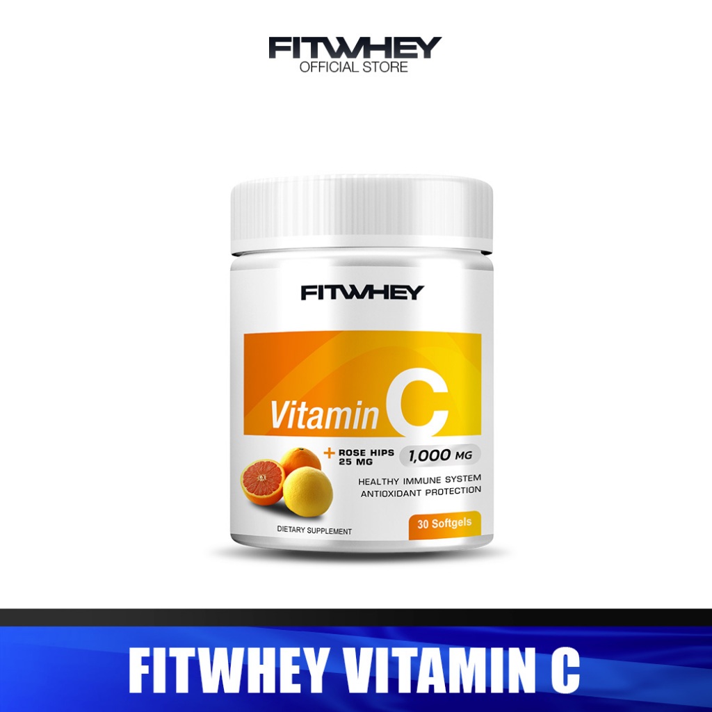 FITWHEY VITAMIN C 1000 MG เสริมภูมิคุ้มกัน ต่อสู้ไวรัส ต้านอนุมูลอิสระ