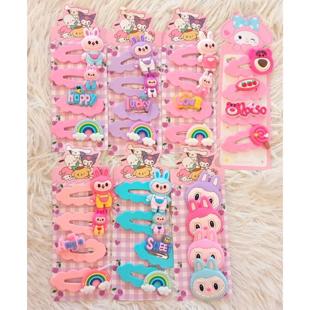 กิ๊บติดผม คริสมาสต์  และมีสไตล์คุณหนู LABUBU สุดน่ารัก (สินค้าพร้อมส่งในประเทศไทย)