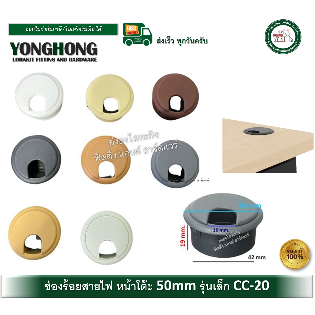 ฝาปิดช่องร้อยสายไฟ ช่องร้อยสายไฟ ฝาปิดสายไฟ รุ่นใหญ่ ขนาด 82 มม รูเจาะ 70 มม หลายสีให้เลือก CC-05
