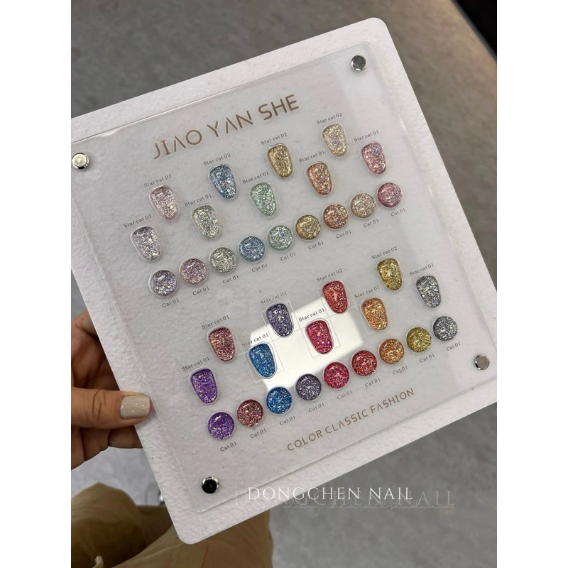 พร้อมส่ง สีกลิสเตอร์ไดมอนด์ รูปที่ 2