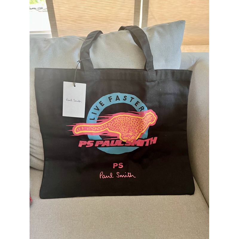 PS Paul Smith ถุงผ้าshopping แบรนด์แท้ของPaul Smith ใบใหญ่
