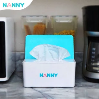Nanny กล่องใส่กระดาษทิชชู่ กล่องทิชชู่ ทรงผืนผ้า มีฝาปิด หยิบใช้สะดวก