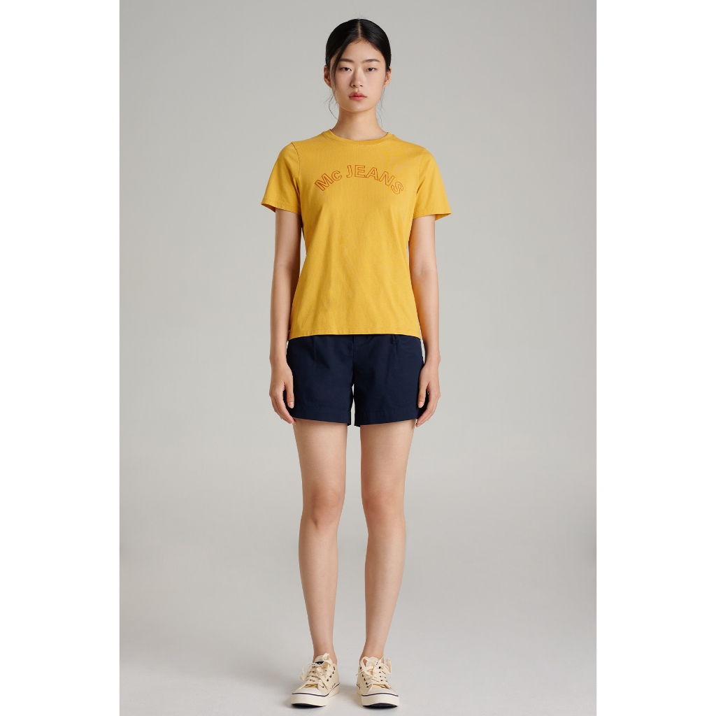 Mc jeans เสื้อยืดแขนสั้นผู้หญิง คอกลม MTTZ868