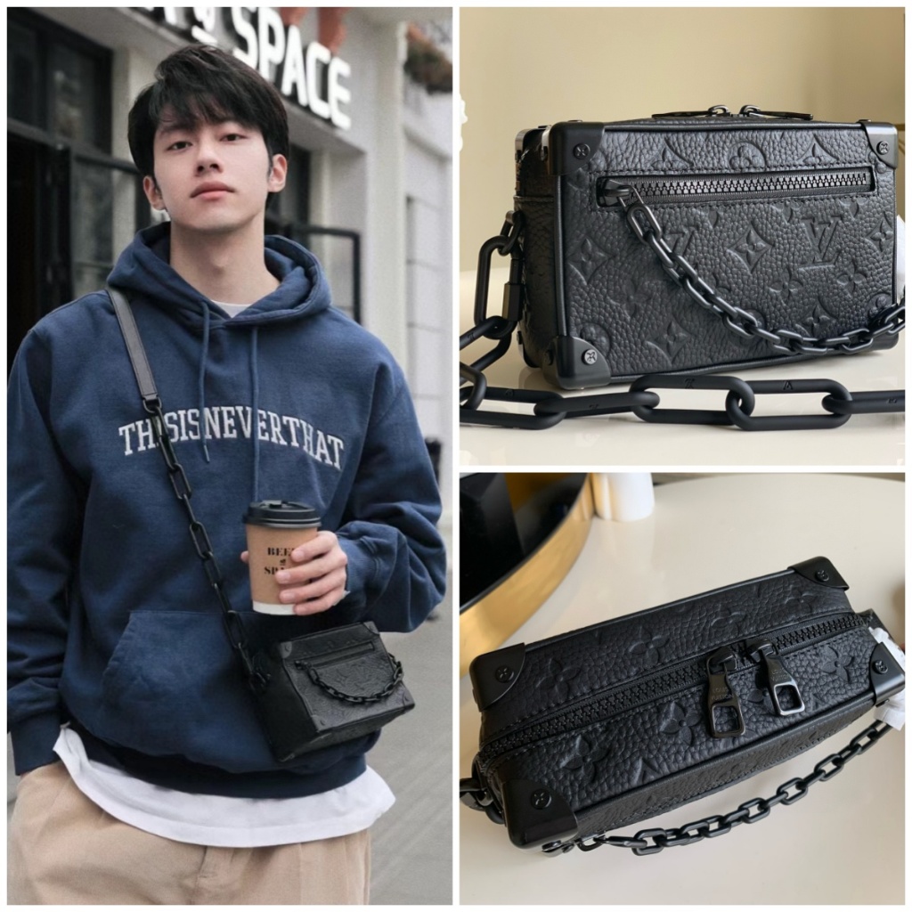 Pre order ราคา8400 LV หลุยส์ วิตตอง louis vuitton Mini soft trunk M44480 หนังแท้ กระเป๋าโซ่ กระเป๋าส