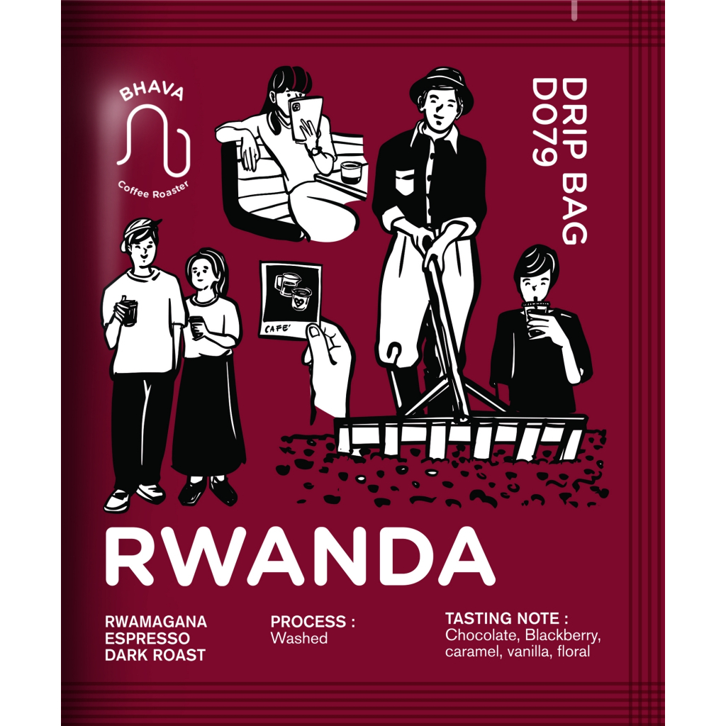 D079 Bhava Rwanda Washed Dark roast Dripbag