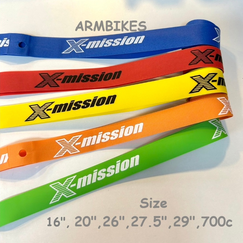 X-Mission เทปรองล้อ ยางรองขอบล้อ สำหรับจักรยาน เสือหมอบ, เสือภูเขา, รถพับ 1 กล่อง มี 2 เส้น