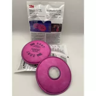 3M 2097 ตลับกรอง ป้องกันฝุ่นละออง ป้องกันสารเคมี เสริมแผ่นคาร์บอน มาตรฐาน P100/N100 งานเชื่อม และป้องกันฝุ่น PM2.5