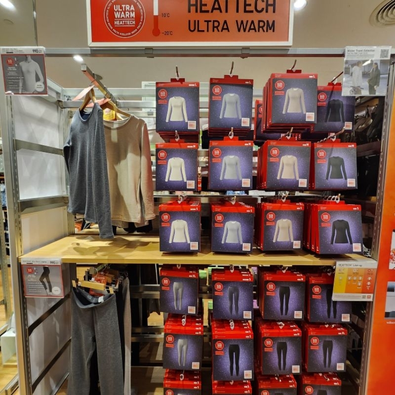Uniqlo HEATTECH ULTRA WARM เสื้อผ้าความร้อนผู้หญิง ใส่ได้ 10 ถึง -20°C พร้อมไซส์ XS-3XL