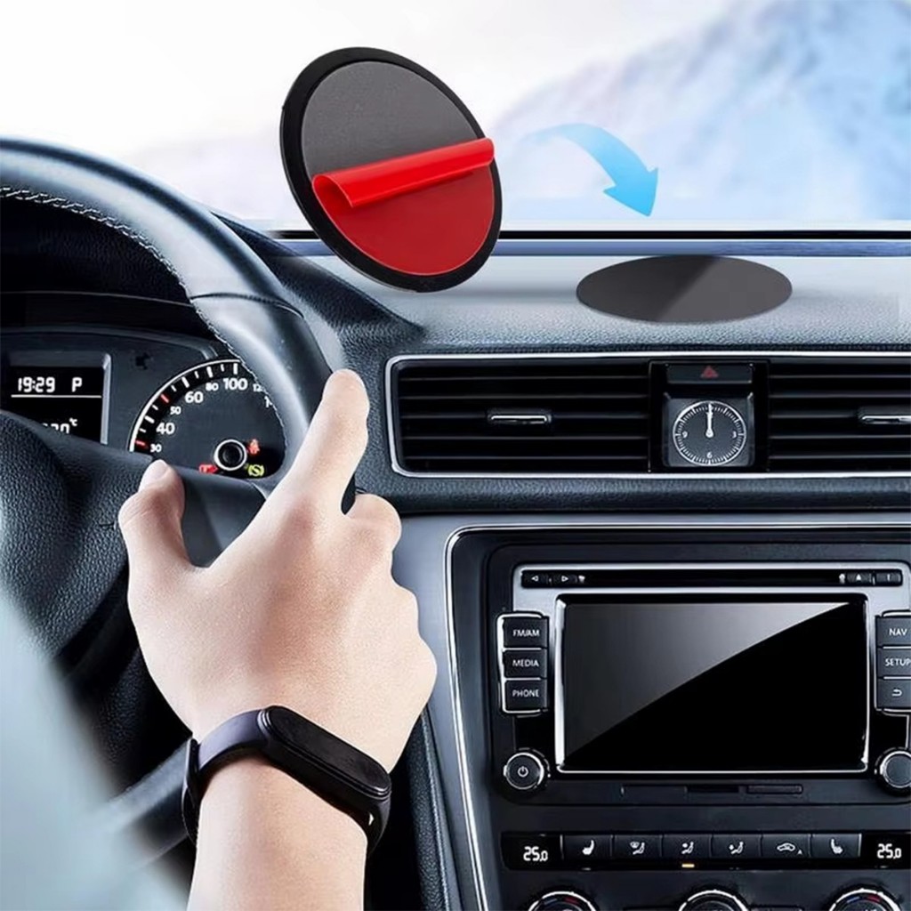 80MM.แผ่นติดแดชบอร์ดรถยนต์ แบบถ้วยดูด สําหรับวางโทรศัพท์